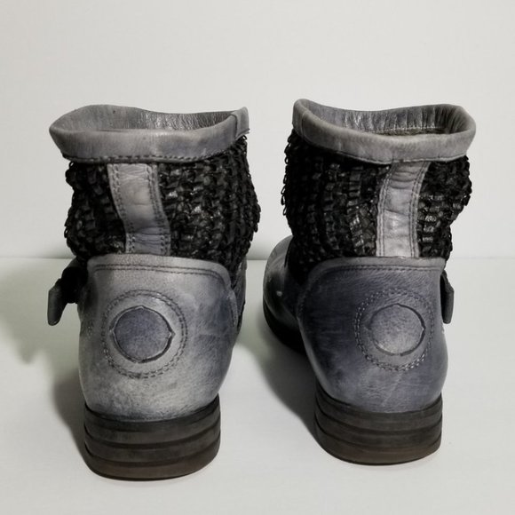 Women's Gray Ankle Boots - Picture 10 of 13